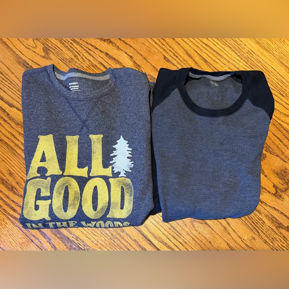 (2) Old Navy Men's long sleeve shirts Size medium